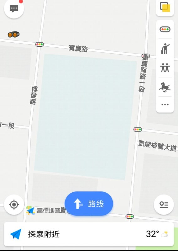 家里有长辈去了 总统府 在高德地图上是这样