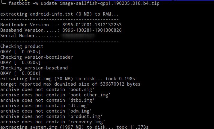 flashing Android Q