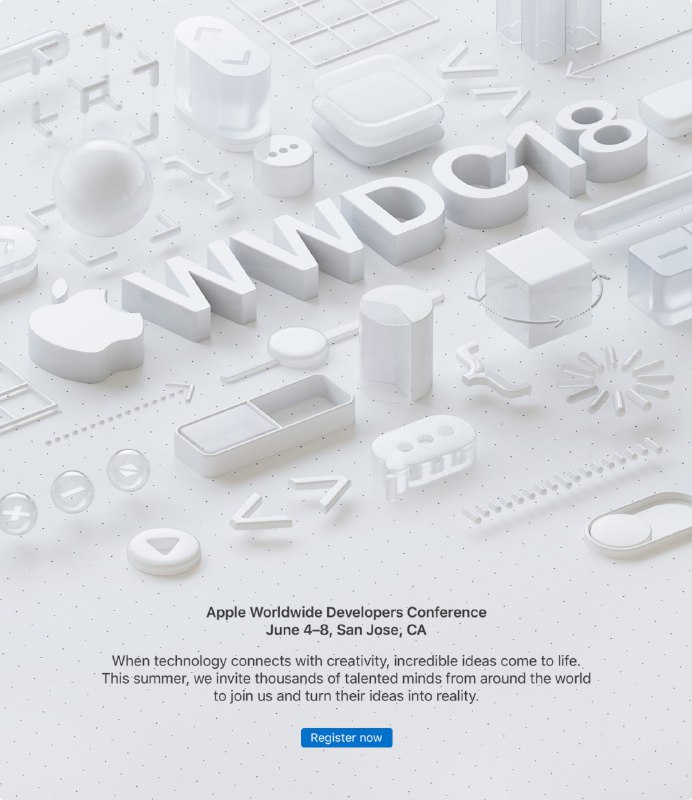 WWDC2018 将在 6 月 4 日开幕