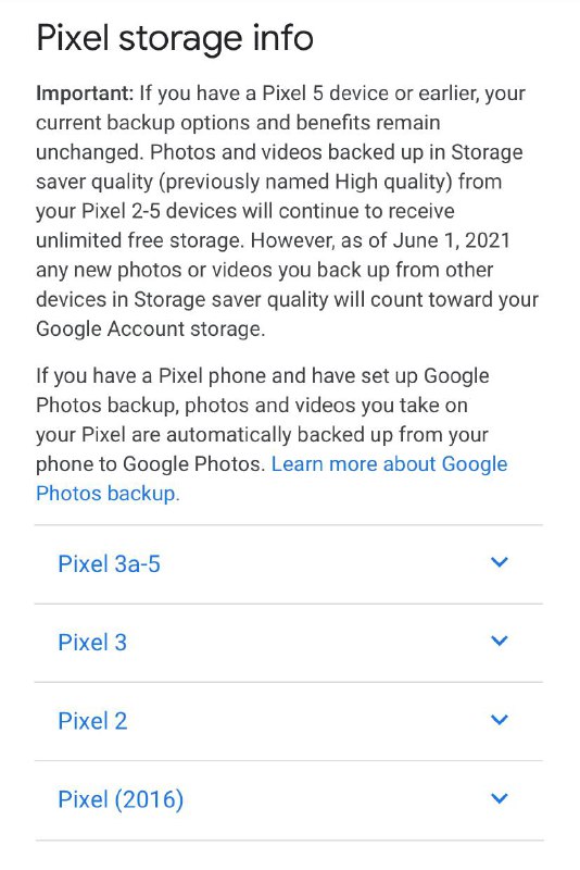 根据多方信息确认，Pixel 5a 5G 没有 Google Photos 无限量存储，Google 也未将 5a 5G 列入可无限量存储的型号名单之中媒体信息来源：
