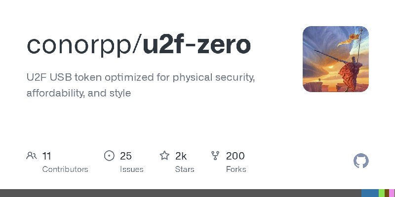 GitHub - conorpp/u2f-zero: U2F USB token optimized for physical security, affordability, and style
