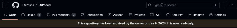 较为知名的LSposed模块管理软件就在刚刚宣布停止更新，GitHub仓库现已进入只读状态，停止原因为相关管理遭到辱骂