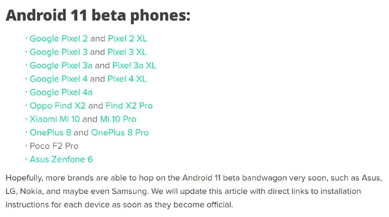 如果你对 Android Beta 版感兴趣，并不是只能考虑 Google Pixel
