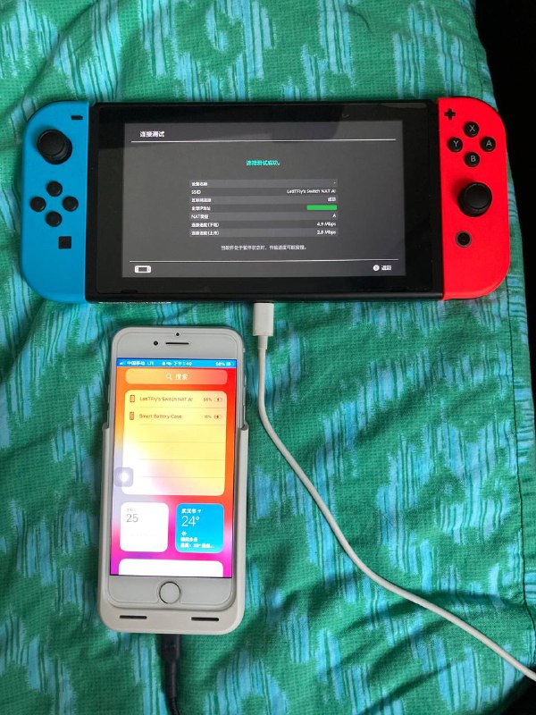 补图: iOS & Windows Phone 搭配此卡可以享受 NAT A，不过请注意关闭 Switch 的“软件自动更新”功能，以避免不必要的流量消耗