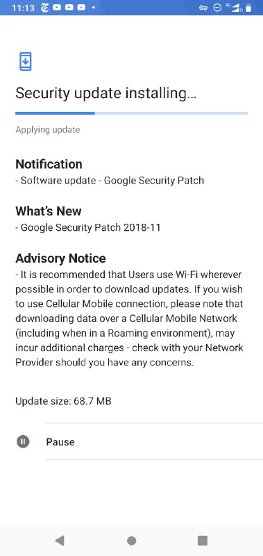 干脆关掉 WiFi 然后又点了三次重试，终于出来一个问我是否在流量下继续下载的提示，点了 continue 终于开始下载了（68.7 MB 毫无鸭梨好嘛