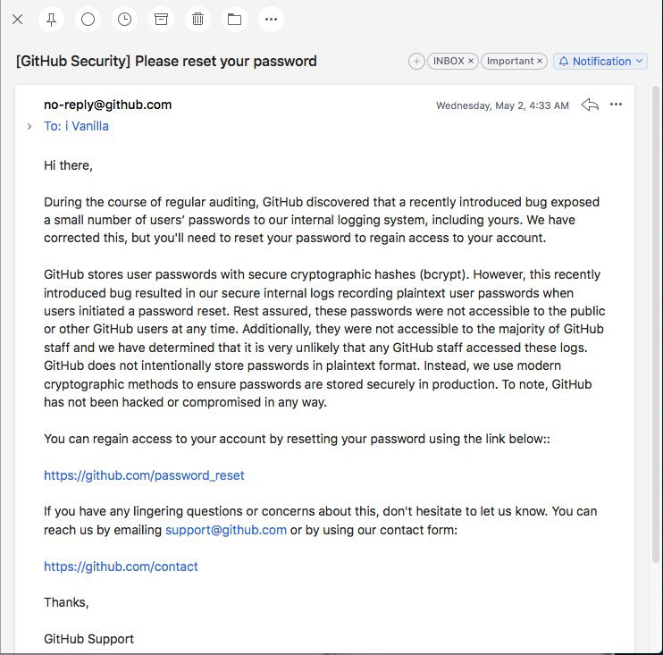 没想到最大的开源项目托管平台都会出现明文密码写到日志的重大失误