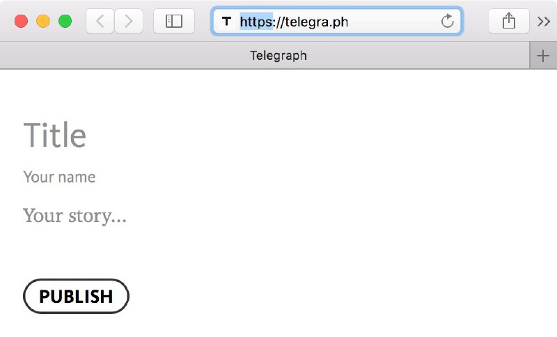 🛡 Finally, Telegraph is now using HTTPS