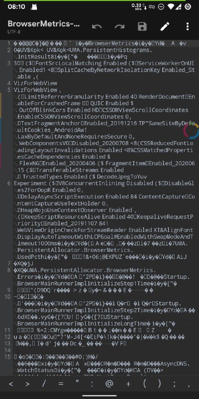 最近在手动清理手机空间的时候，翻看 /data/data 下的应用数据，发现各种软件的数据目录下 /app_webview/BrowserMetrics 占用特别高 ，里面全都是占用4M BrowserMetrics-XXXXXXX.pma 这样的文件，用掉了我手机 6GB 多的空间经 @WJXXBSH    