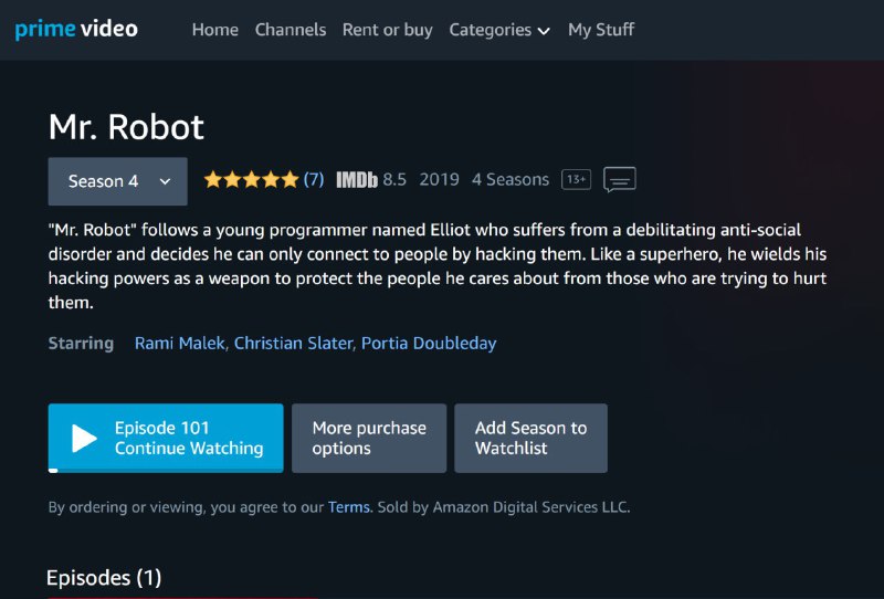已确认 Amazon Prime Video 会上架如图所示，已经提供预售（Prime 订阅用户可免费看）按照美国的惯例，很可能是电视台播完就立刻更新