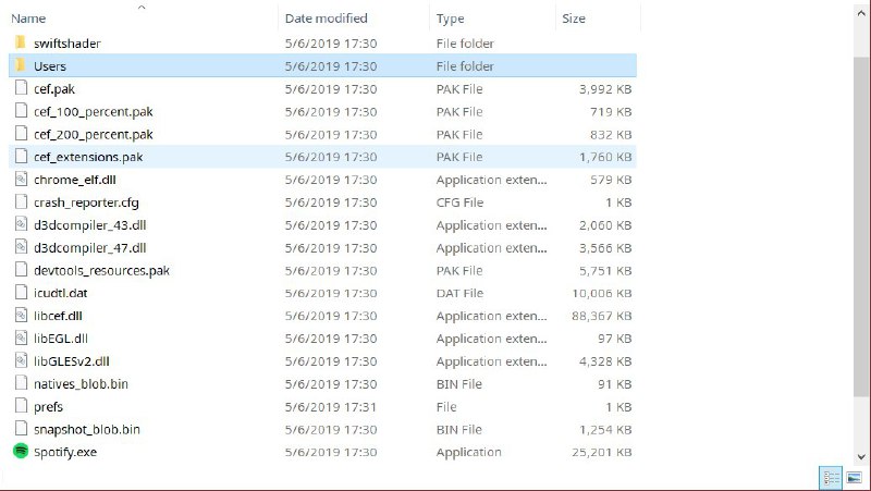 #碎碎念 突然发现 Spotify on PC 的本质居然是个 chromium 浏览器（x
