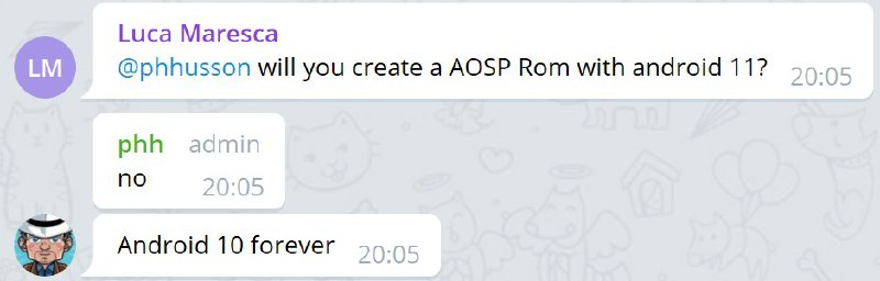 知名 Android GSI ROM 开发者 phh 似乎在短时间内不打算搞 Android 11 的 GSI ROM