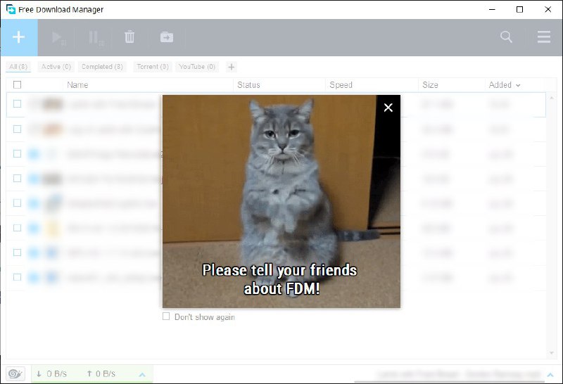 哇 FDM 你这个……猫咪这么可爱真是难以拒绝呢……所以我就分享一下吧……Free Download Manager 是一款好用的下载工具！