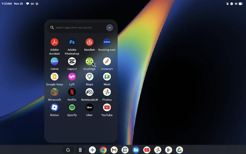 #系统资讯 有开发者尝试在 MacBook 上安装谷歌 Googlebook OS，即 ChromeOS+Android 的融合系统，可以原生运行安卓应用