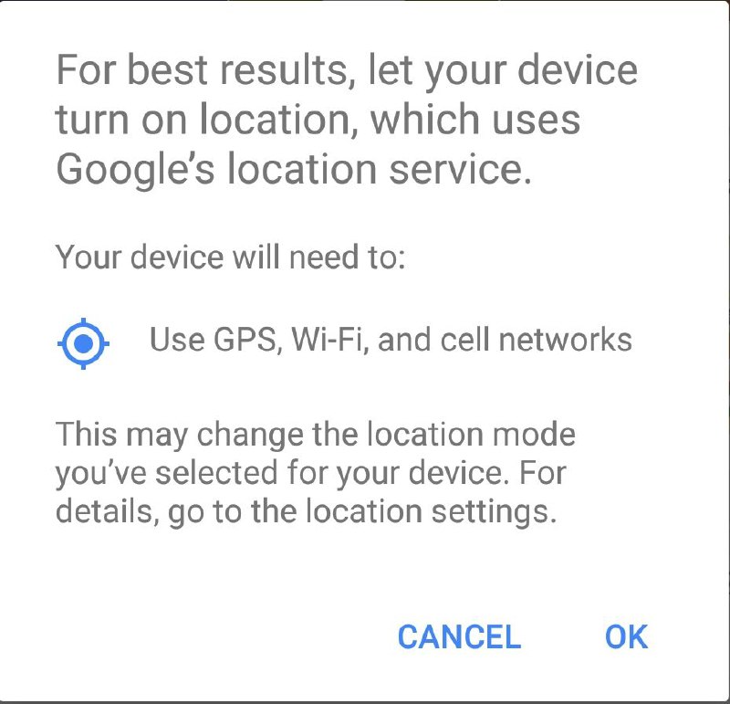 Google Chrome 同样会请求获取位置信息