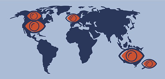 Five Eyes（五眼）计划，是一项国际性的情报收集计划，参与国为美国、英国、加拿大、澳大利亚，以及新西兰