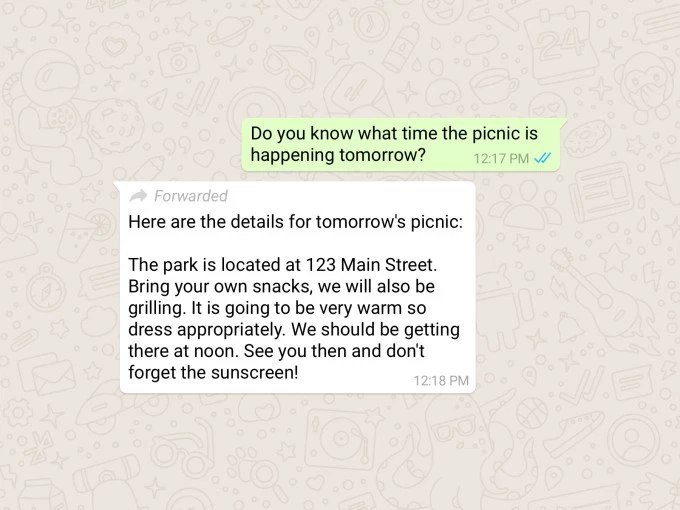 WhatsApp 加入对转发信息的标记，旨在帮助人们分辨可疑消息